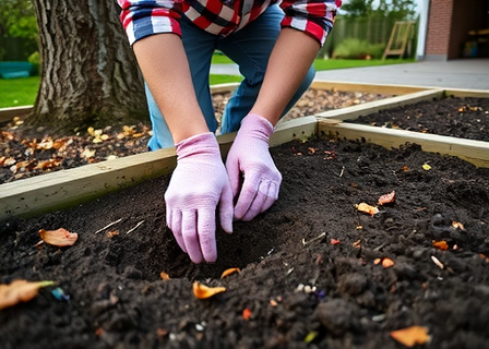Autumn garden preparation