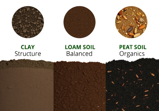 Different soil types found in Netherlands gardens